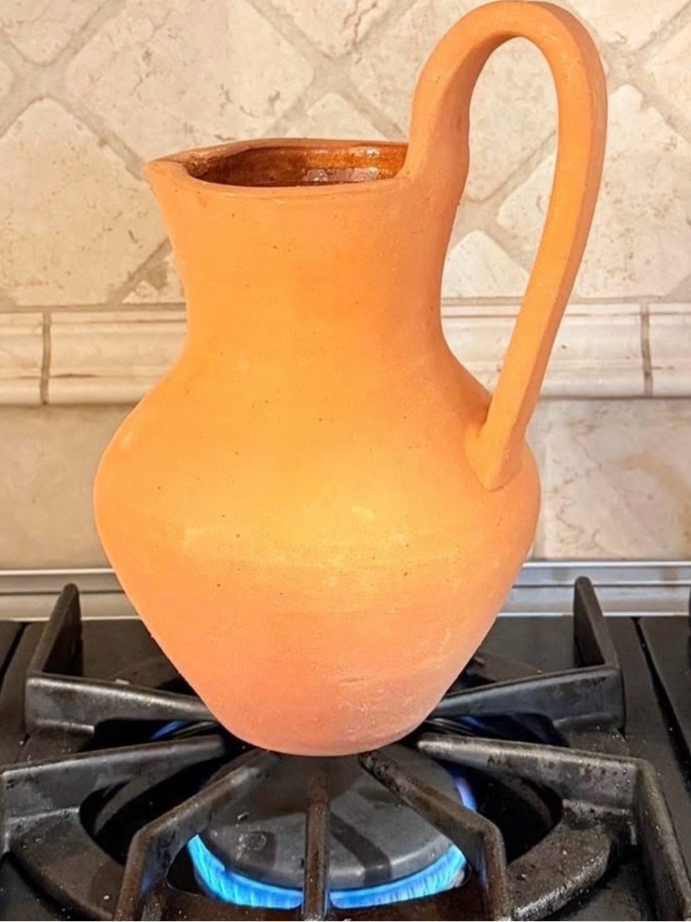Artisan Terracotta Hot Chocolate Jug Serveware made in mexico handmade clay